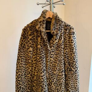 Zara Faux Fur Leopard Jacket